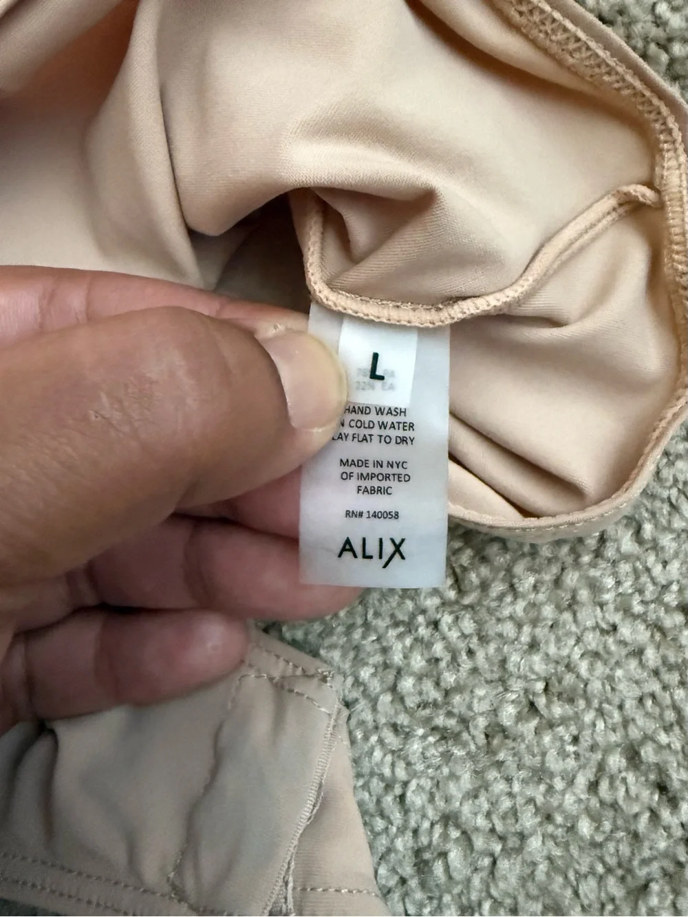 ALIX Long Sleeve Nude Bodysuit